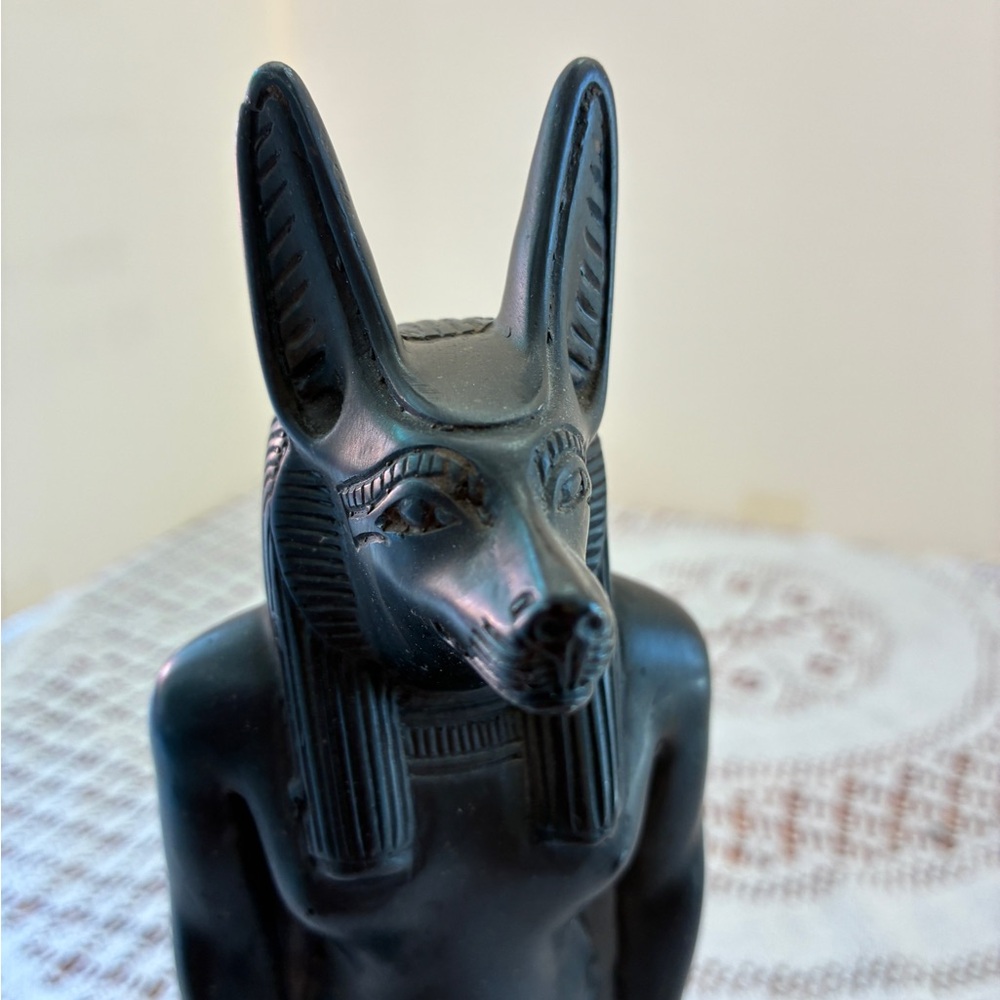 Black Anubis Figurine Statue - Egyptian Jackal God